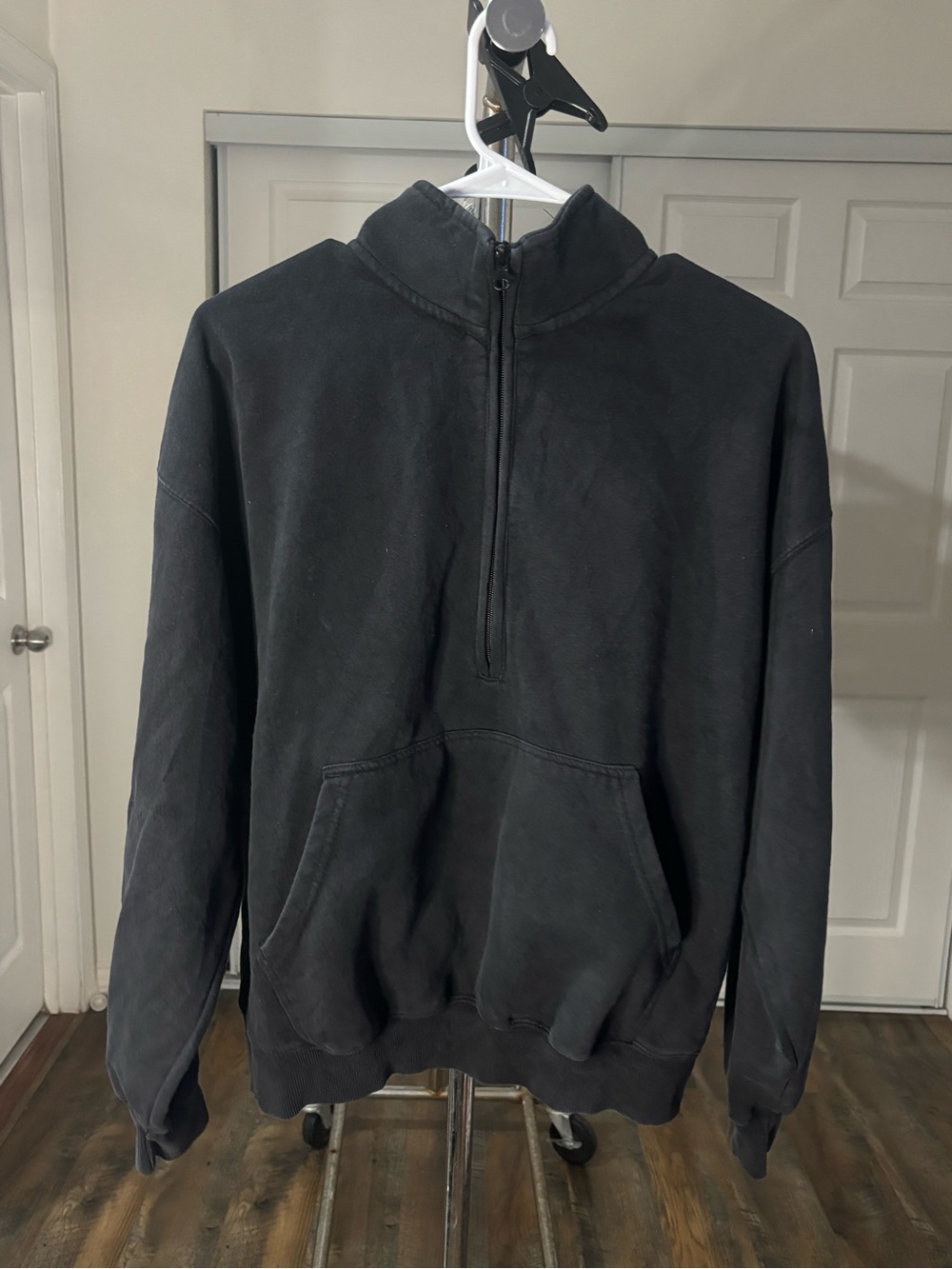Tilly's Black Men's Quarter-Zip Pullover